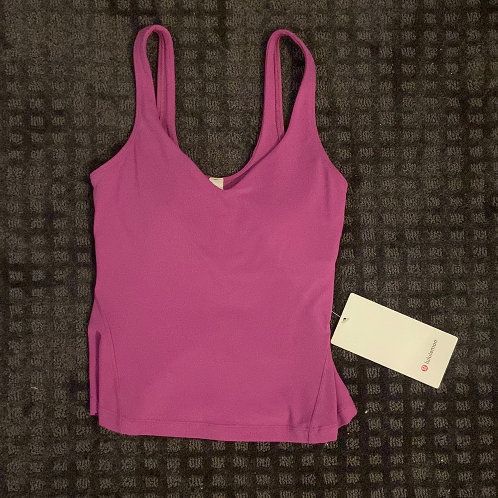 Lulu align tank magenta purple color and size 0